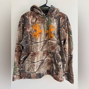 Under Armour Woodland Camo Realtree Hoodie Pullover hunting size small